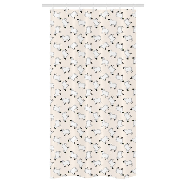East Urban Home Mastic Geometric Shower Curtain with Hooks Included Wayfair